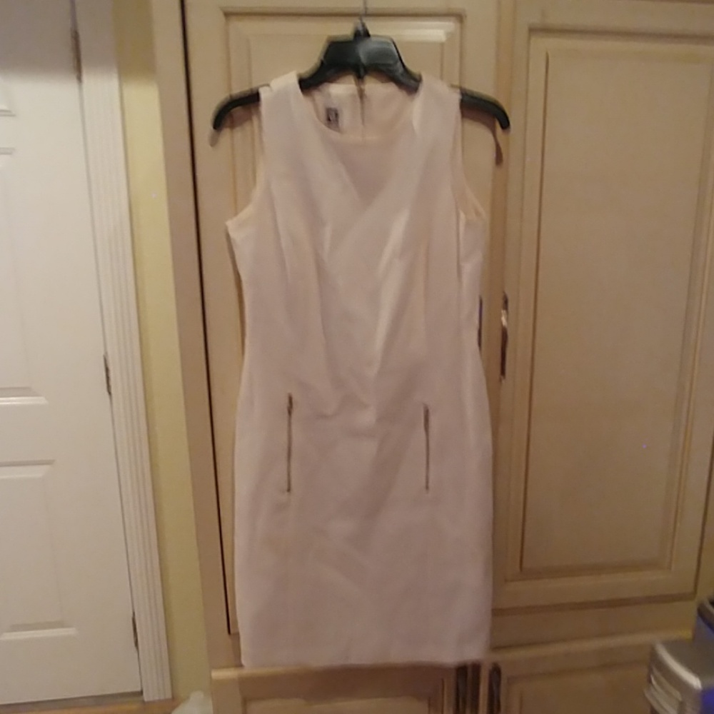 Classy cream colored anne kline dress